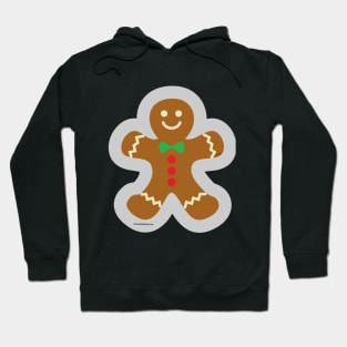 Gingerbread Man Making The Angel In The Snow Hoodie